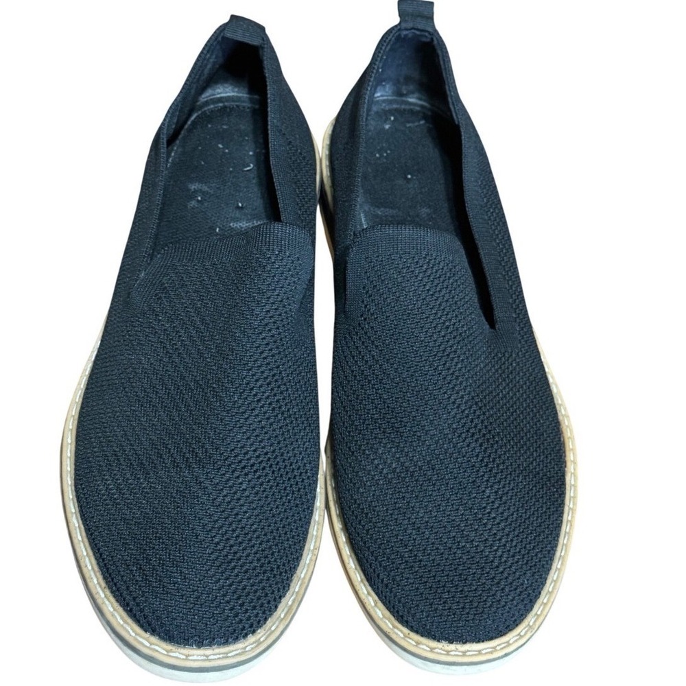 Taryn by Taryn Rose Slip On Sneakers Womens Black Knit Comfort Shoes